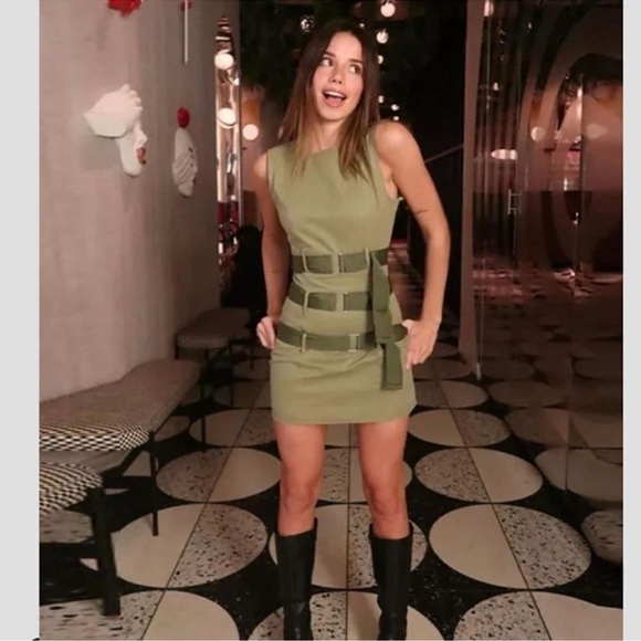 BLOGGERS FAV Zara BELTED WAXED DRESS - Picture 6 of 16